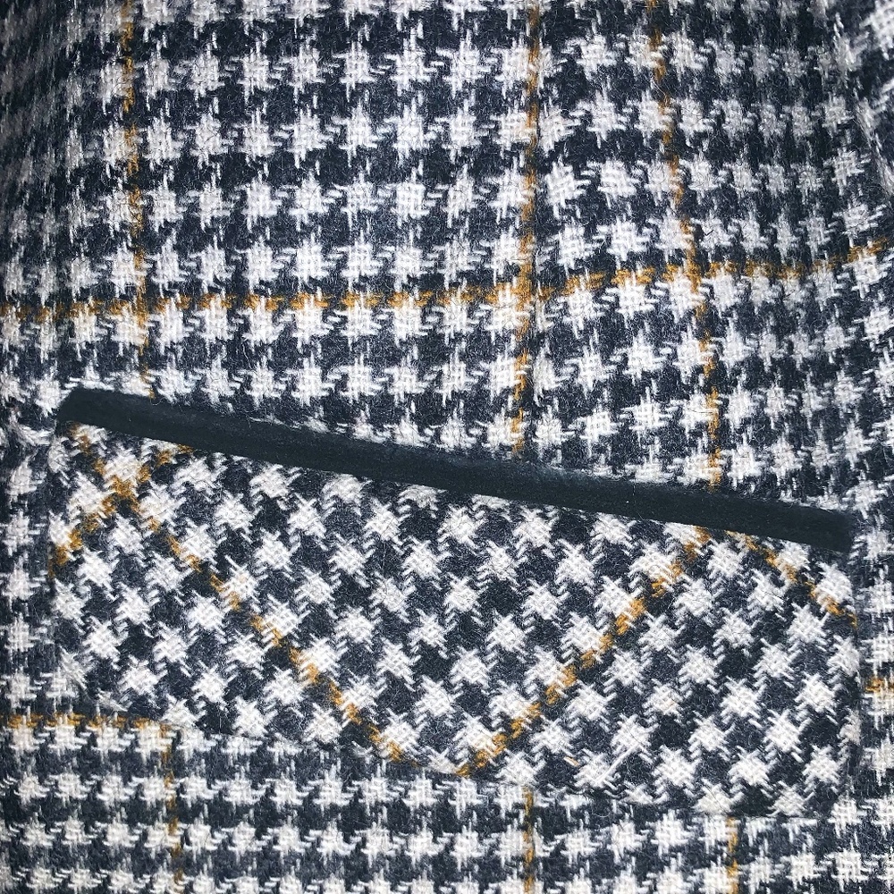 Wool Houndstooth Blazer / Jacket - image 4